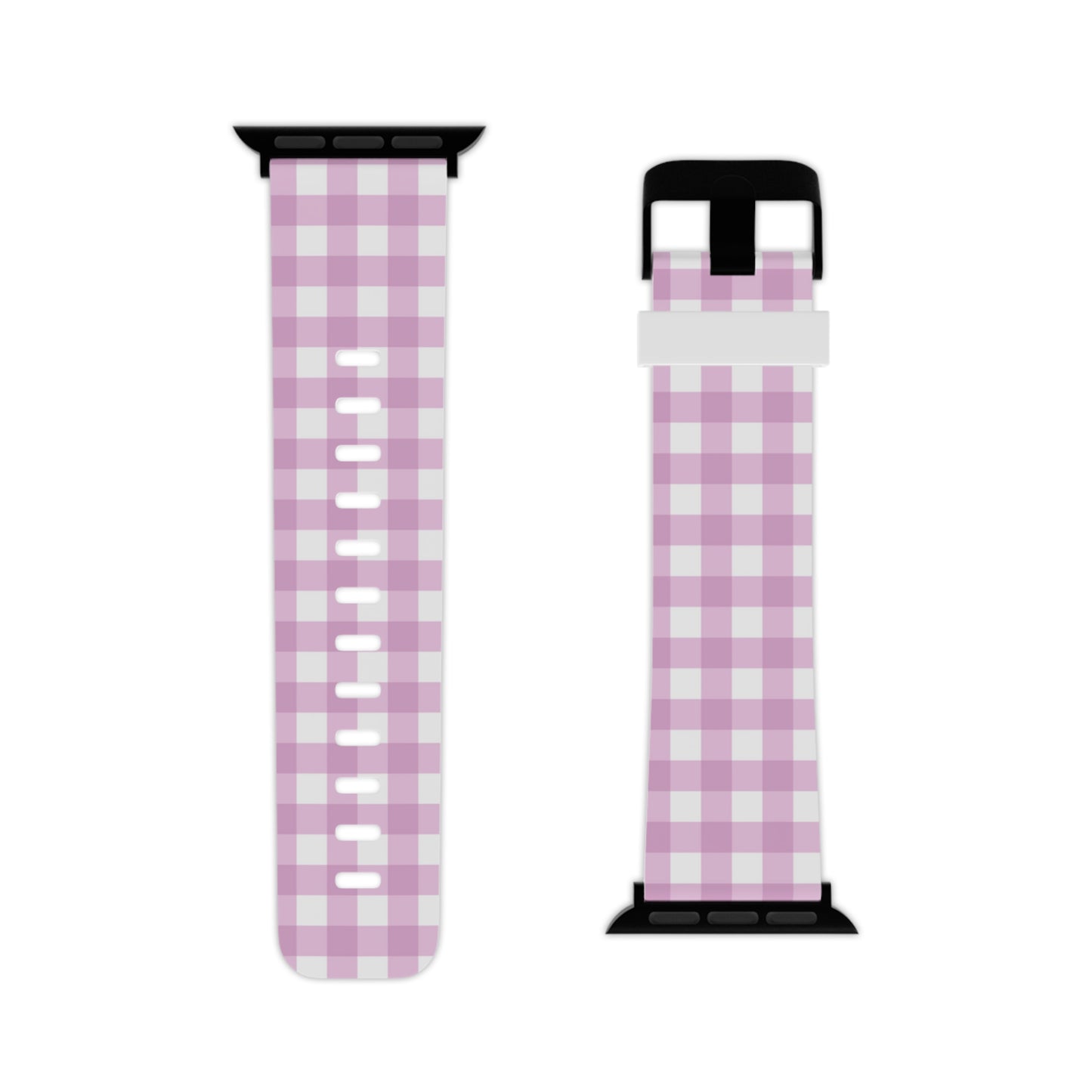 Pink Gingham Apple Watch Band