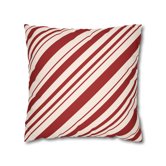 Candy Stripes Christmas Pillow Cover