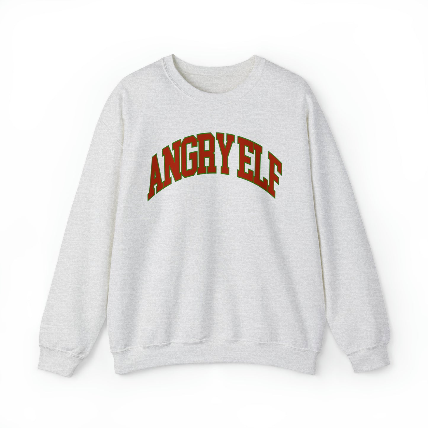 "Angry Elf" Christmas Crewneck Sweatshirt