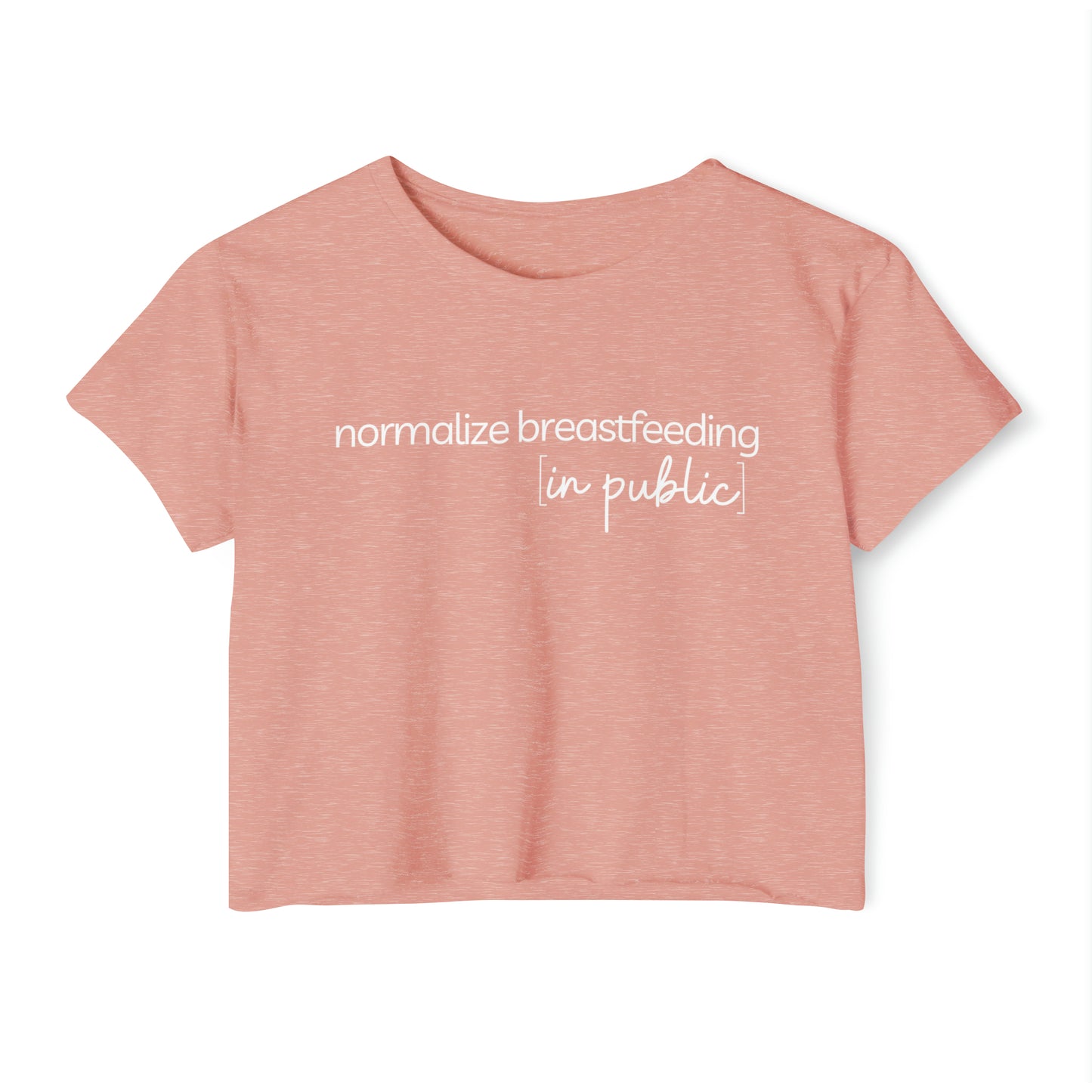 "Normalize Breastfeeding in Public" Cropped Tee