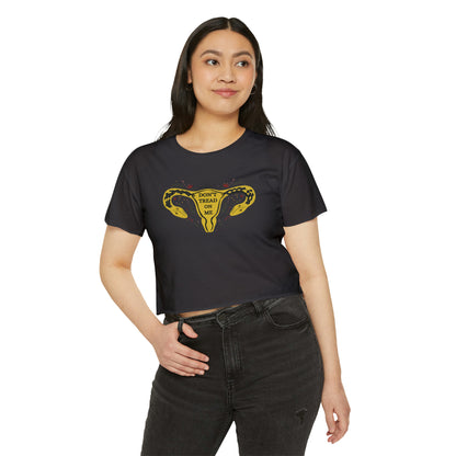 "Don't Tread on Me" Women's Rights Crop Top