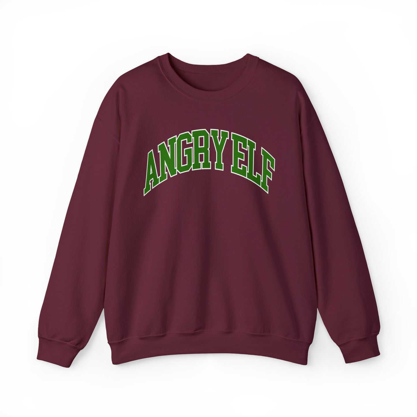 "Angry Elf" Christmas Crewneck Sweatshirt