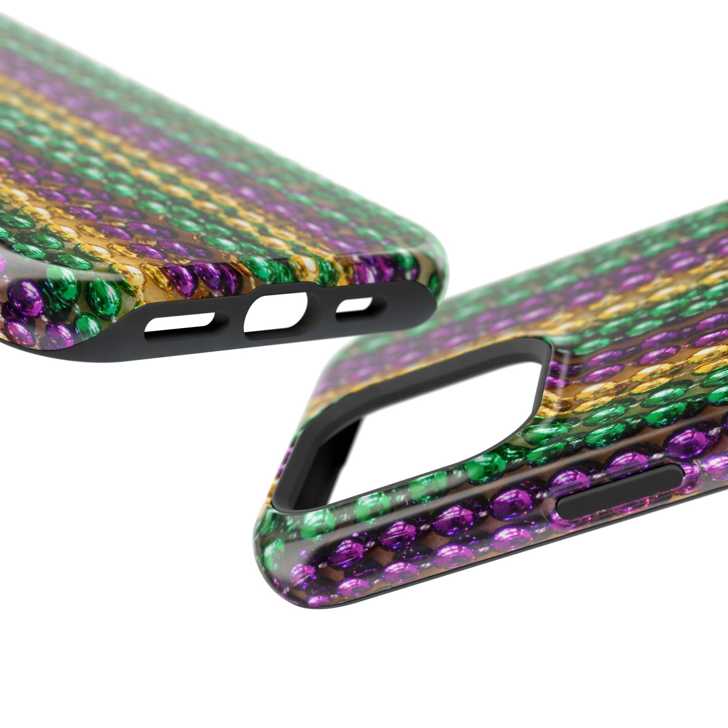 Mardi Gras Bead Print MagSafe Tough Case for iPhone