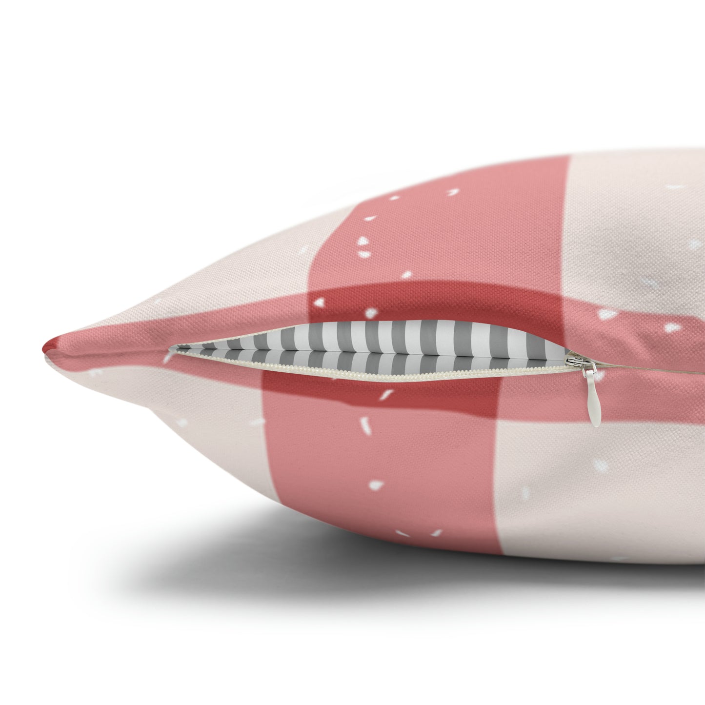 Distressed Gingham Christmas Pillow Cover