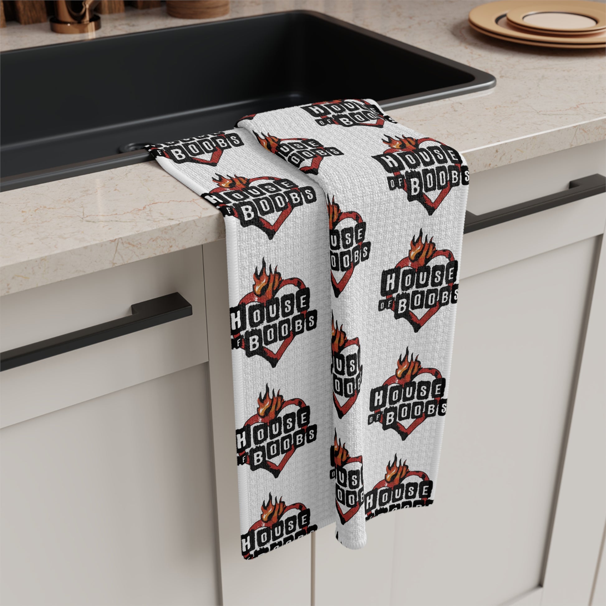 "House of Boobs" Pattern Breastfeeding Towel
