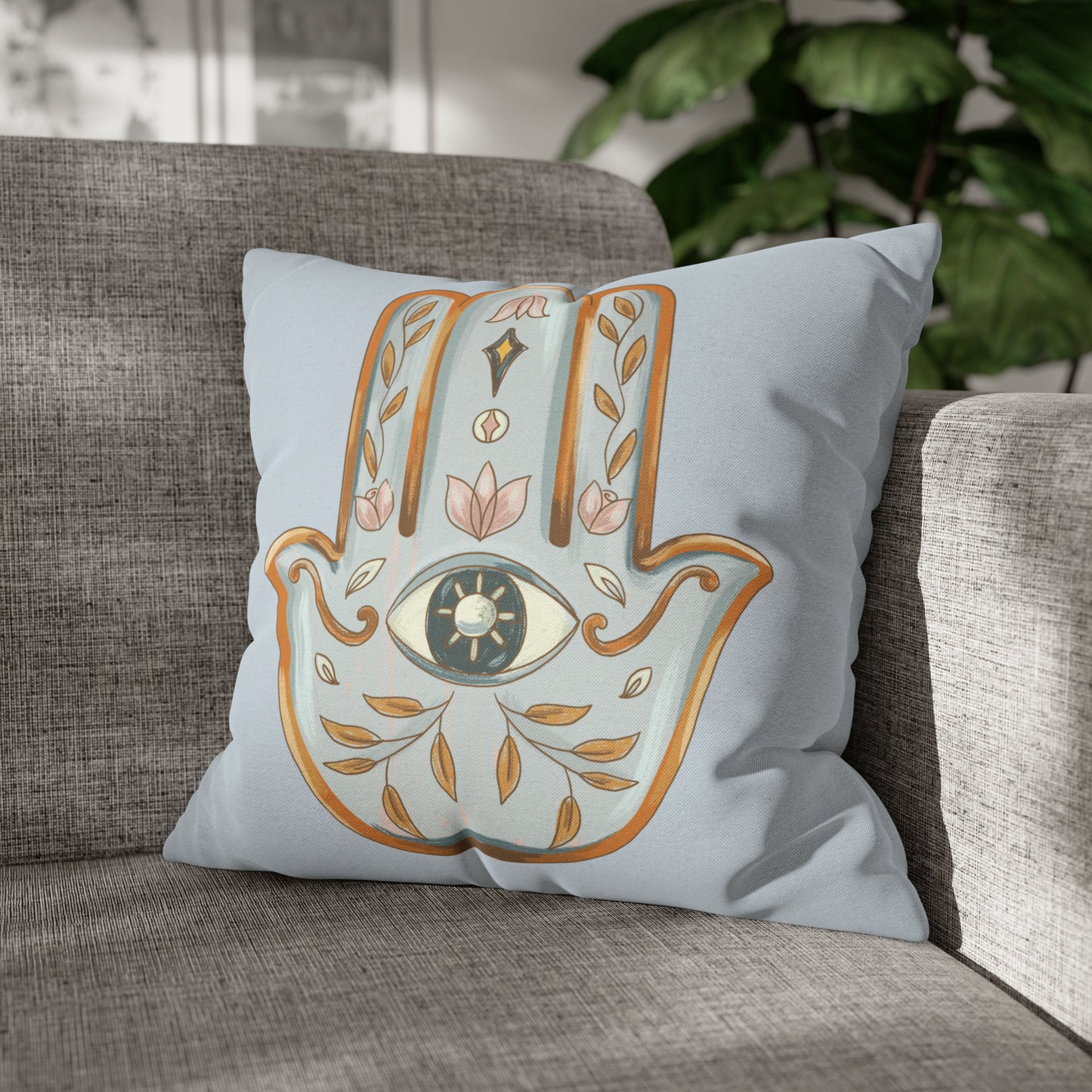 Hamsa Pillow Cover