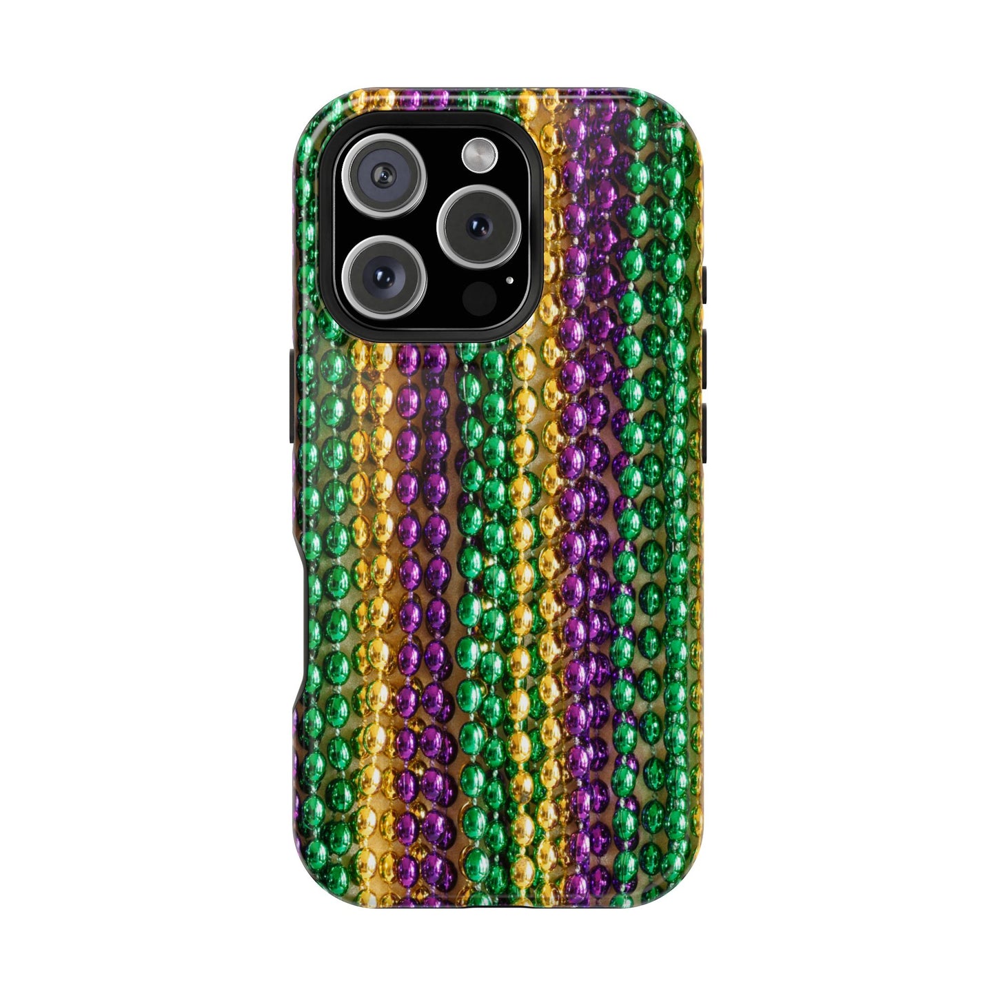 Mardi Gras Bead Print MagSafe Tough Case for iPhone