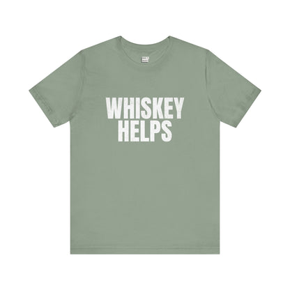 "Whiskey Helps" Drinking Tee