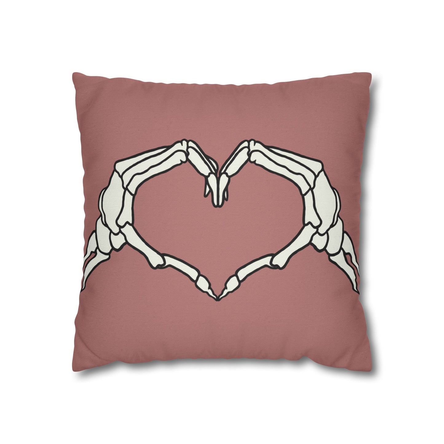 Skeleton Heart Hands - Halloween Pillow Cover