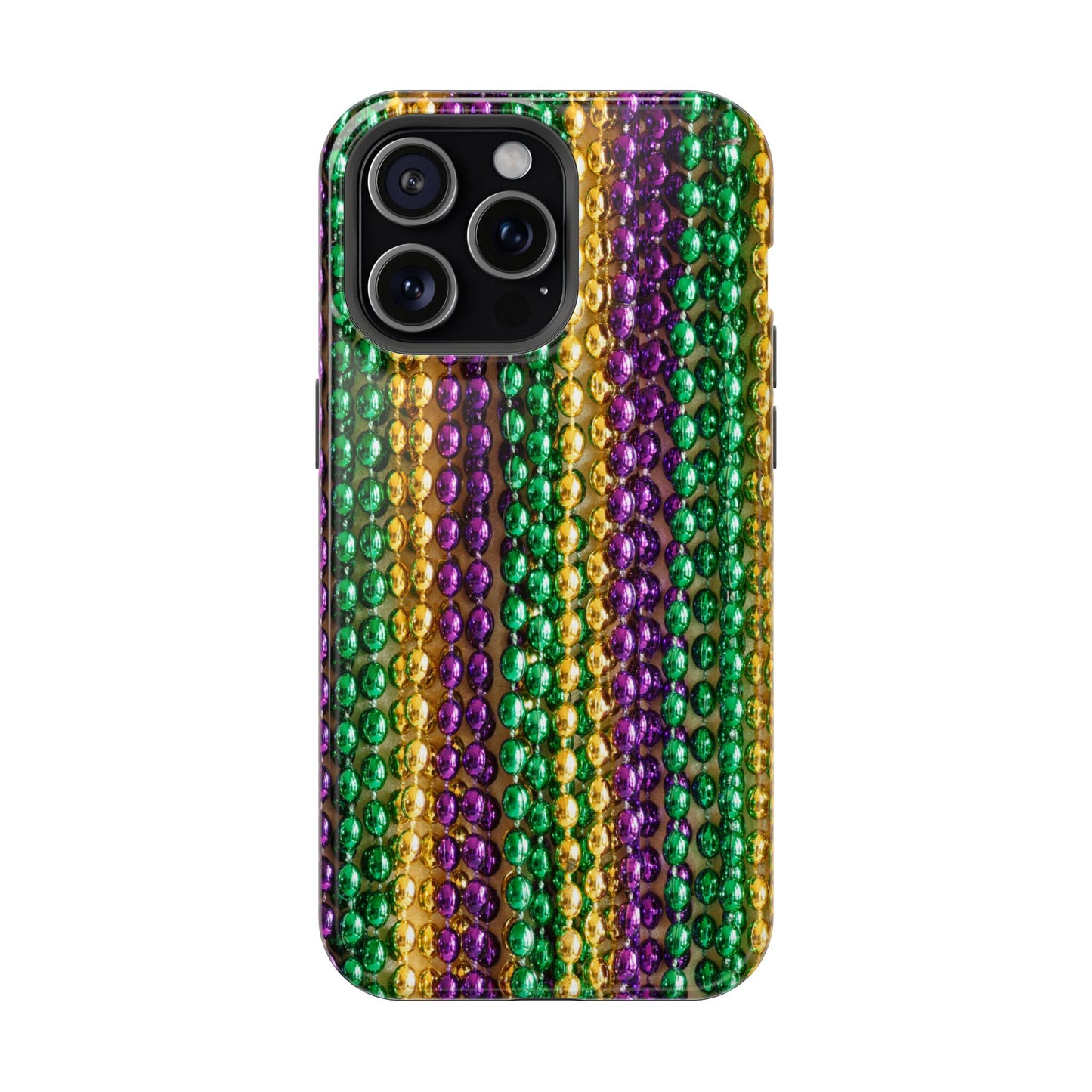 Mardi Gras Bead Print MagSafe Tough Case for iPhone