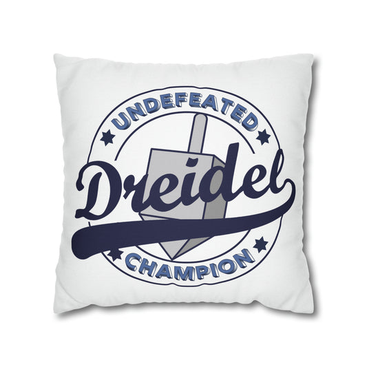 "Undefeated Dreidel Champion" Hanukkah Pillow Cover