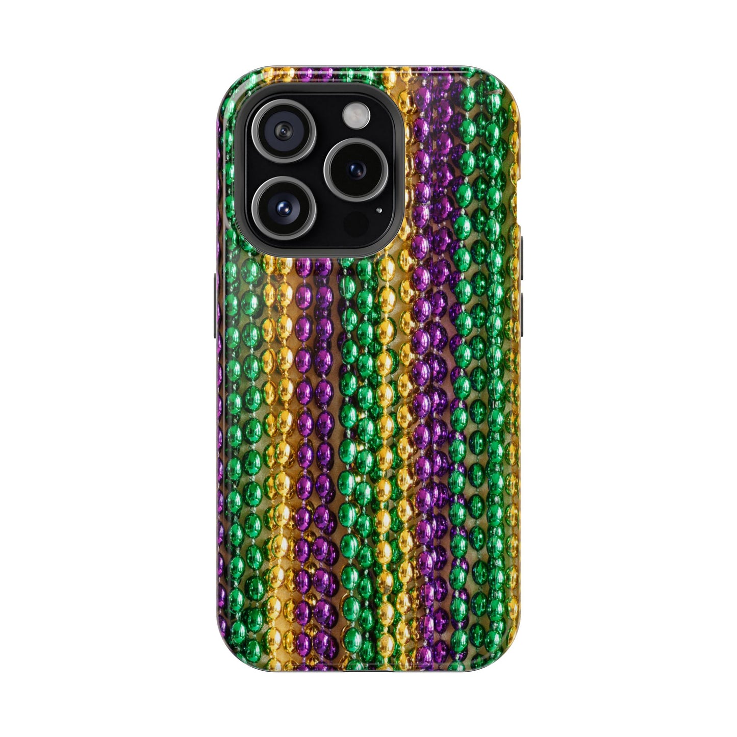 Mardi Gras Bead Print MagSafe Tough Case for iPhone