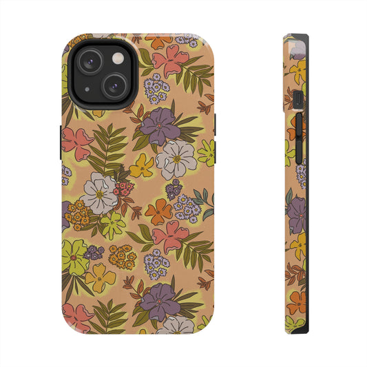 fall floral patterned phone case