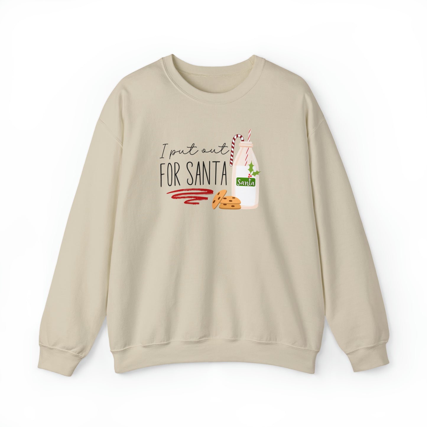 "I Put Out for Santa" Christmas Crewneck Sweatshirt