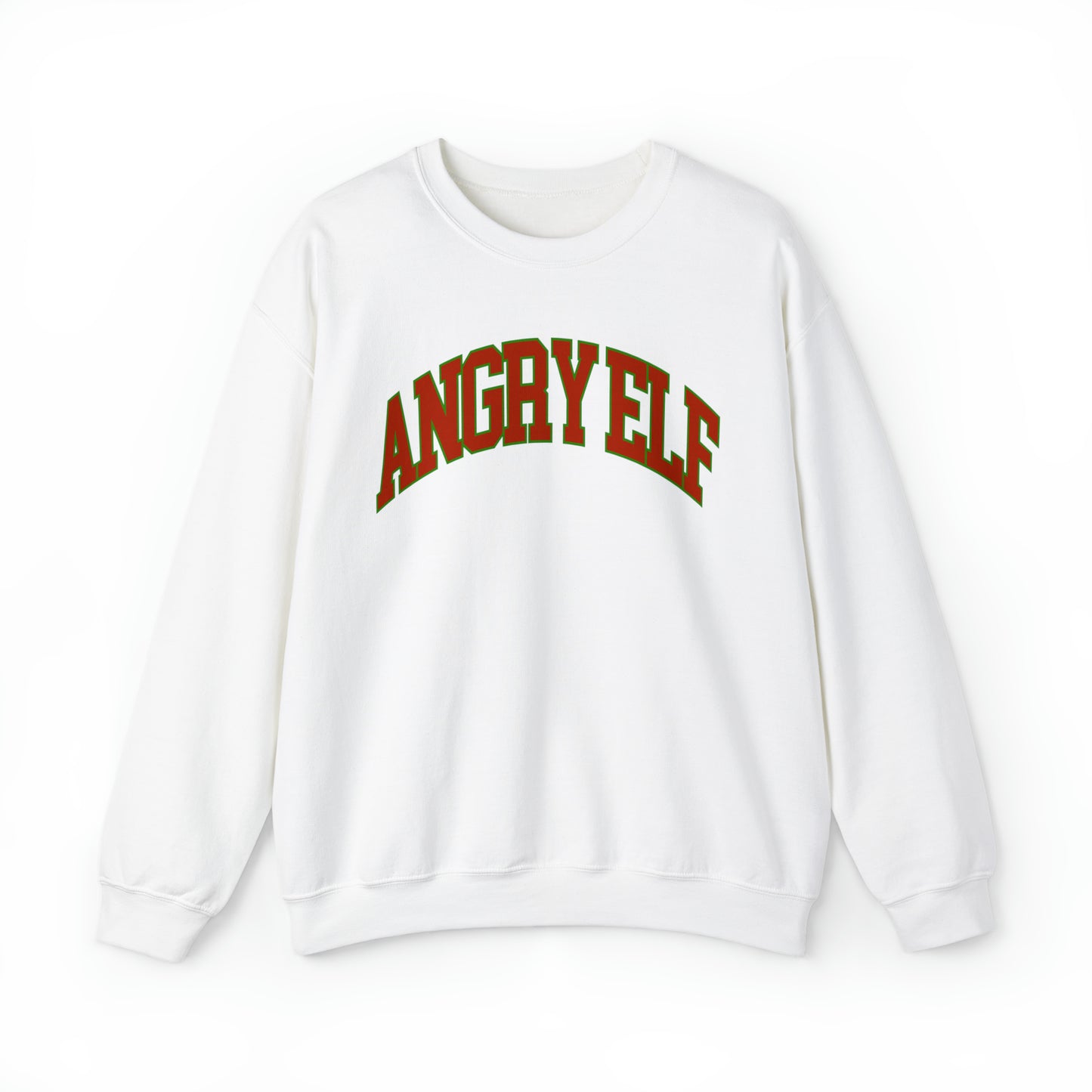 "Angry Elf" Christmas Crewneck Sweatshirt