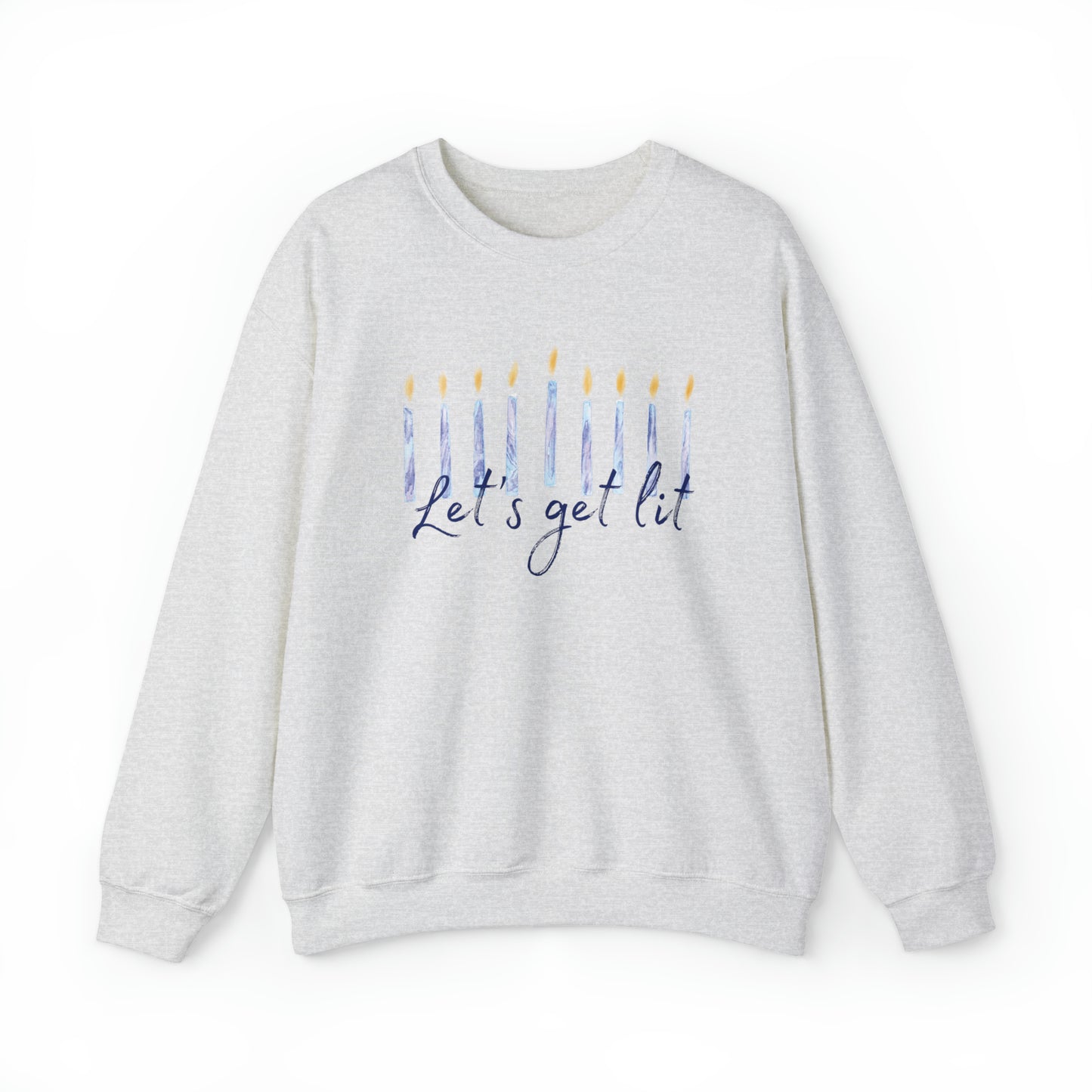 "Let's Get Lit" Hanukkah Crewneck Sweatshirt