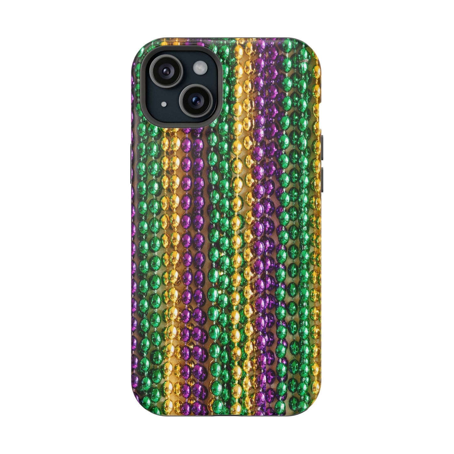 Mardi Gras Bead Print MagSafe Tough Case for iPhone