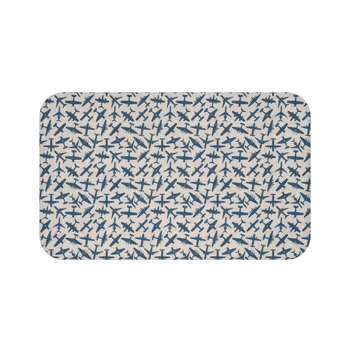 aviation merchandise, airplane patterned bath mat 3