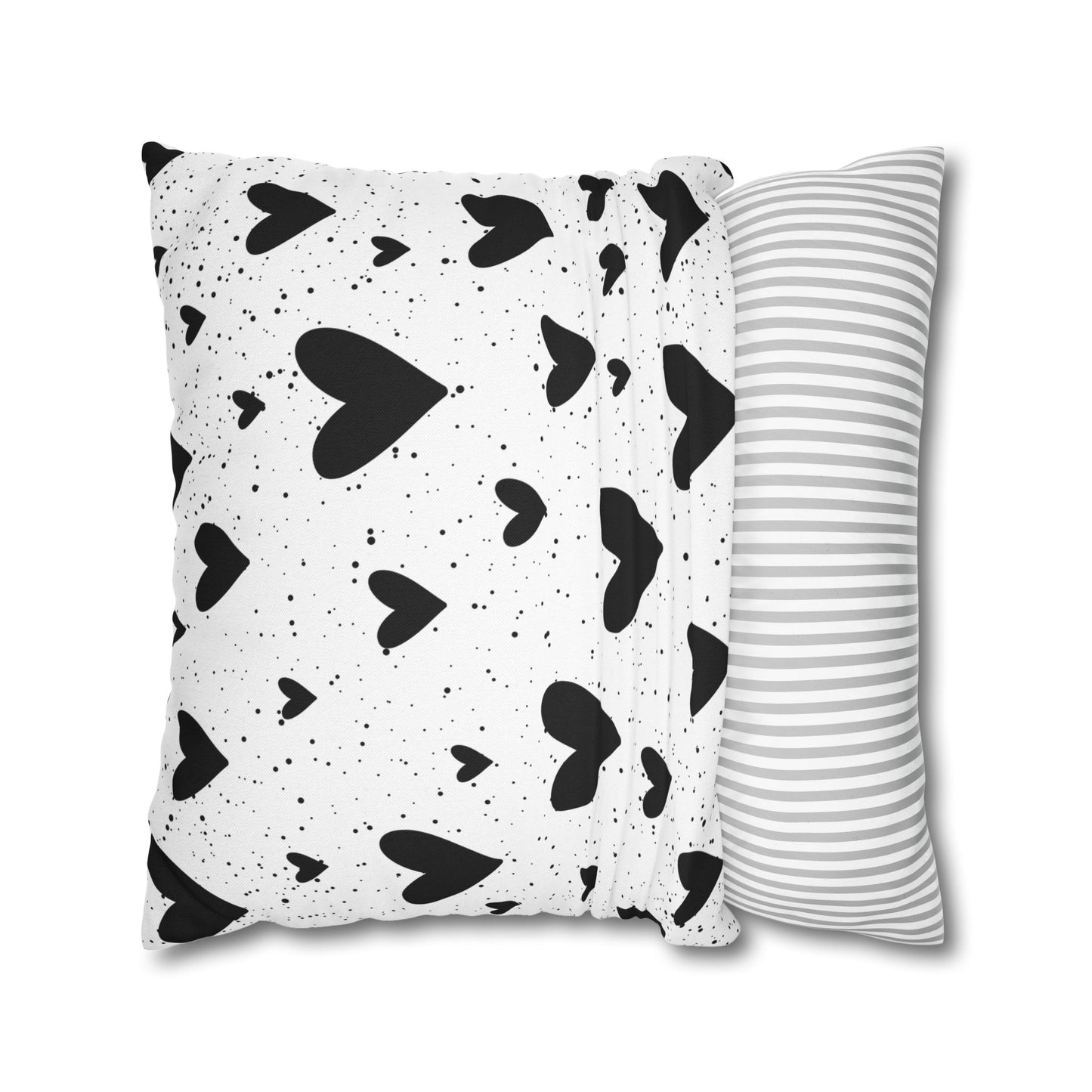 Black Hearts - Halloween Pillow Cover