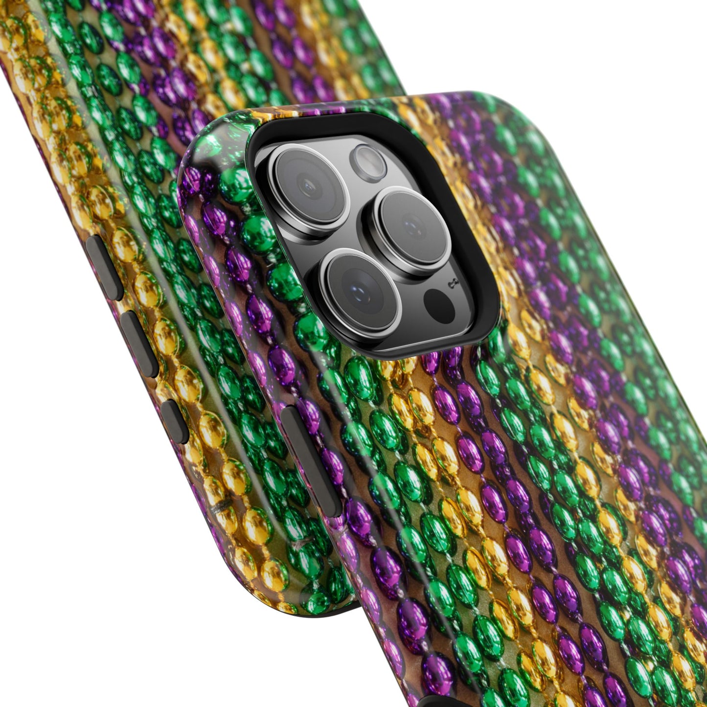 Mardi Gras Bead Print MagSafe Tough Case for iPhone
