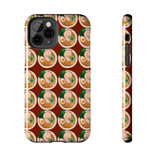phone case for vietnamese lovers with pictures of bowls of pho all over it