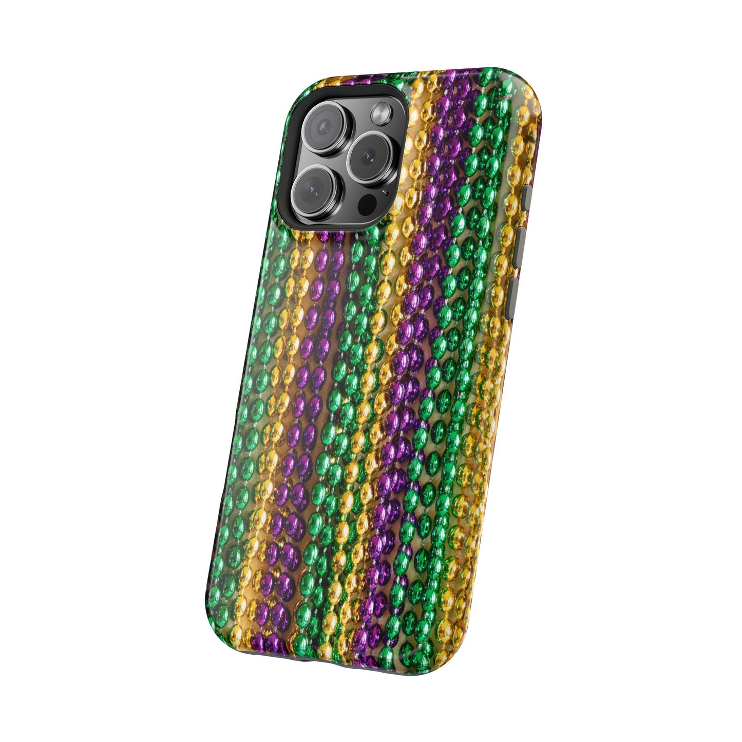 Mardi Gras Bead Print MagSafe Tough Case for iPhone