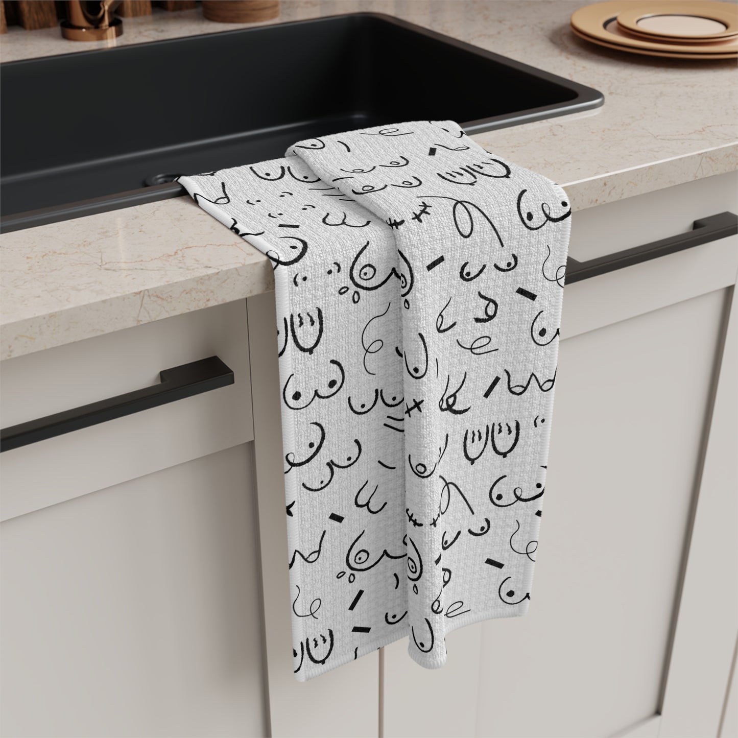 Boobie Pattern Breastfeeding Towel