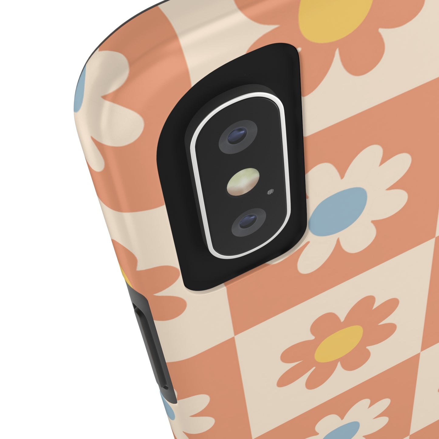 Checkered Floral Phone Case