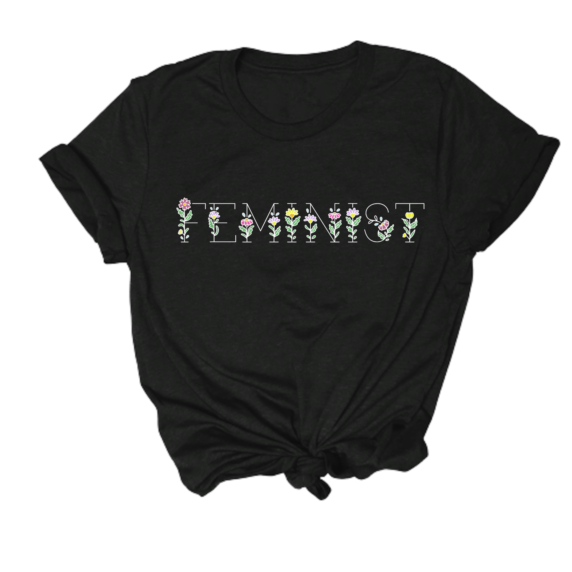Feminist Floral Tshirt3