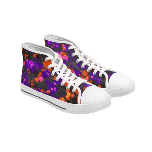 Paint Splatter - Women's High Top Halloween Sneakers