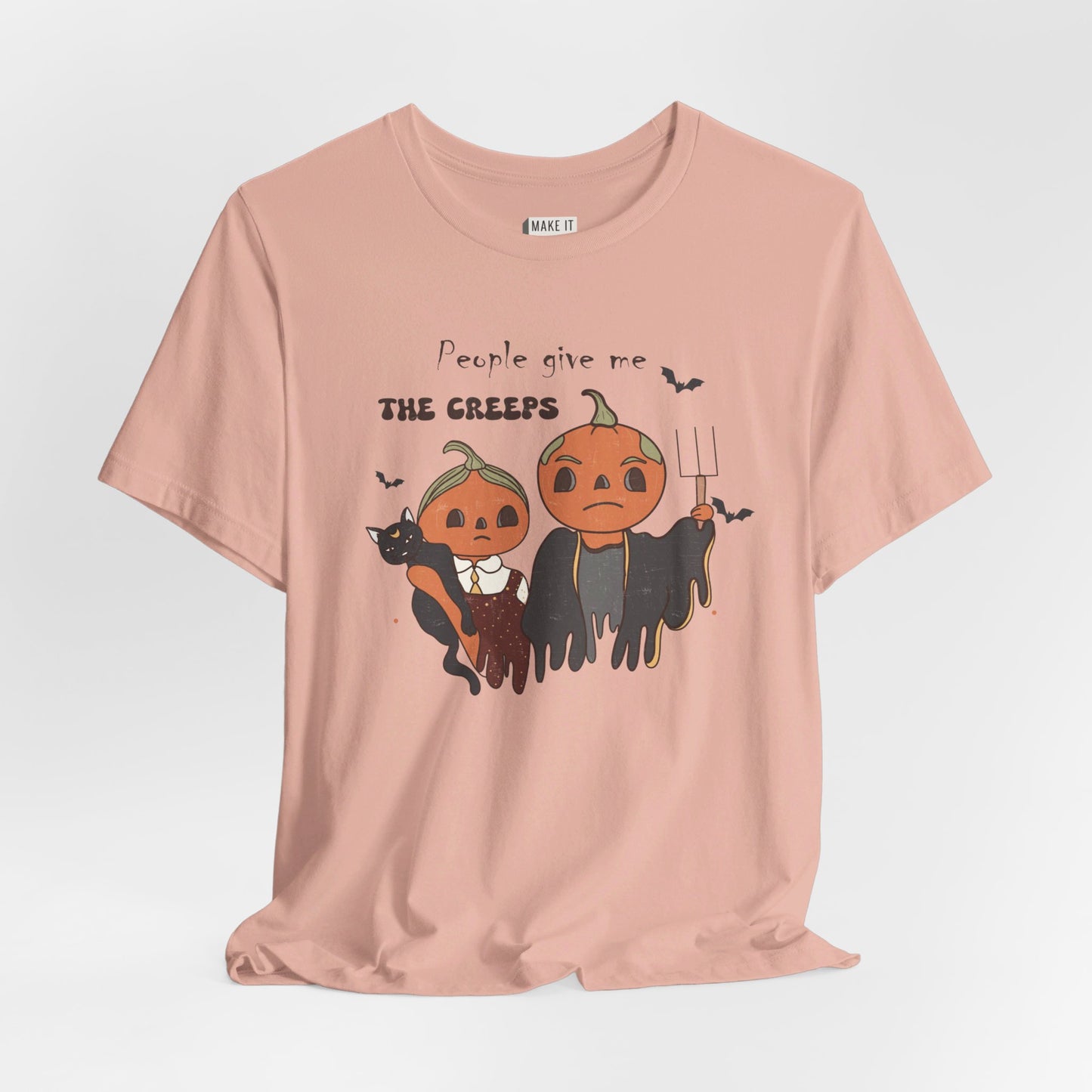 "People Give Me The Creeps" Halloween Tee