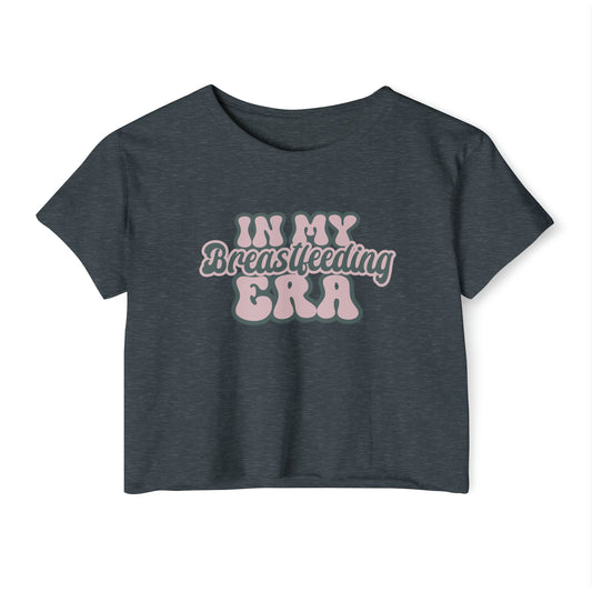 "In My Breastfeeding Era" Breastfeeding Cropped Tee