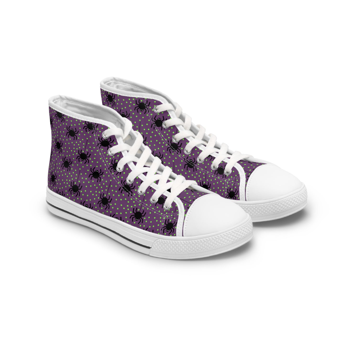 Arachnid Enchantment - Women's High Top Halloween Sneakers