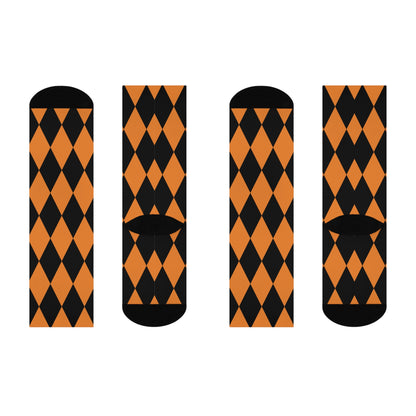 Halloween Argyle - Premium Unisex Crew Socks