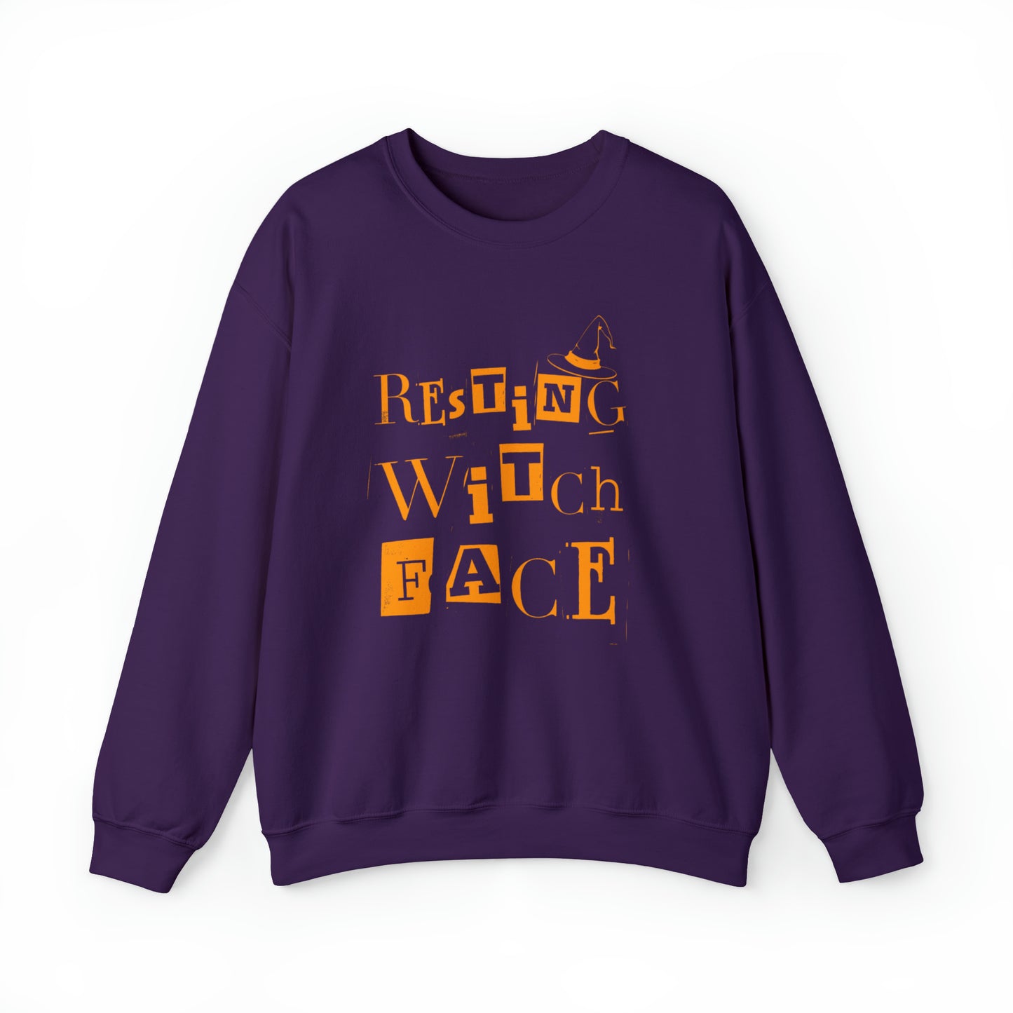 Resting Witch Face Halloween Sweatshirt