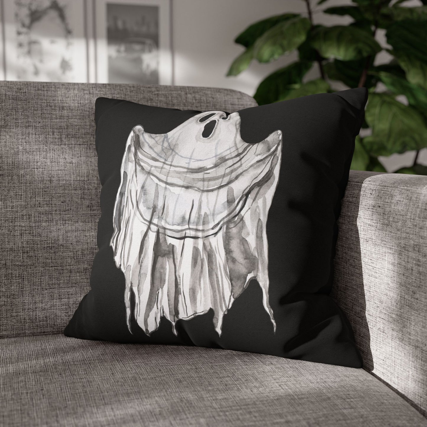 Frightful Phantom - Halloween Pillow Cover