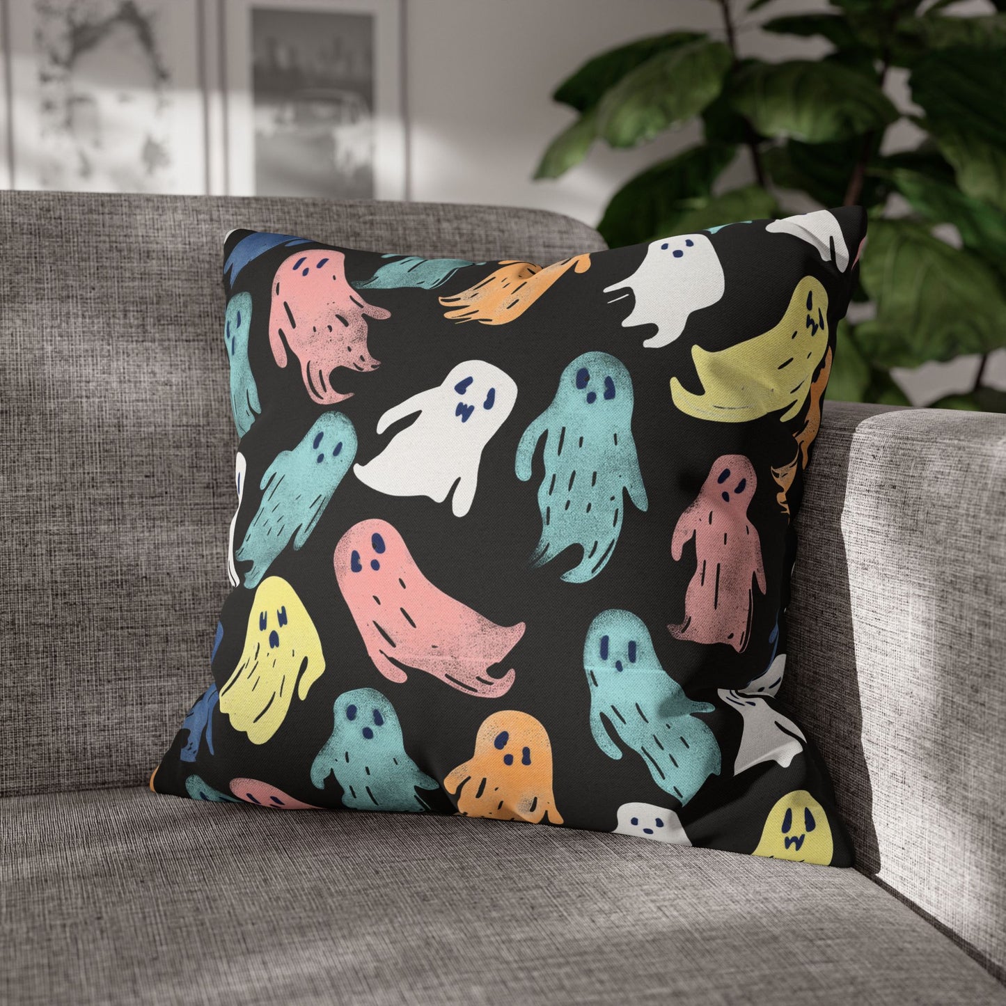 Ghostly Games - Halloween Pillow Cover