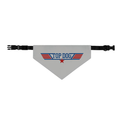 aviation merchandise, "top dog" bandana collar, grey, large