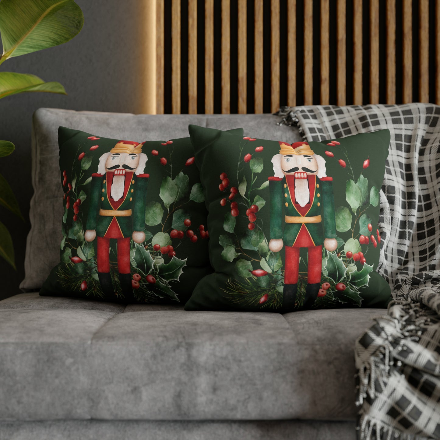 Nutcracker Christmas Pillow Cover