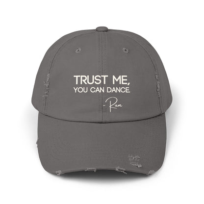 Grey drinking hat that says TRUST ME, YOU CAN DANCE - Rum