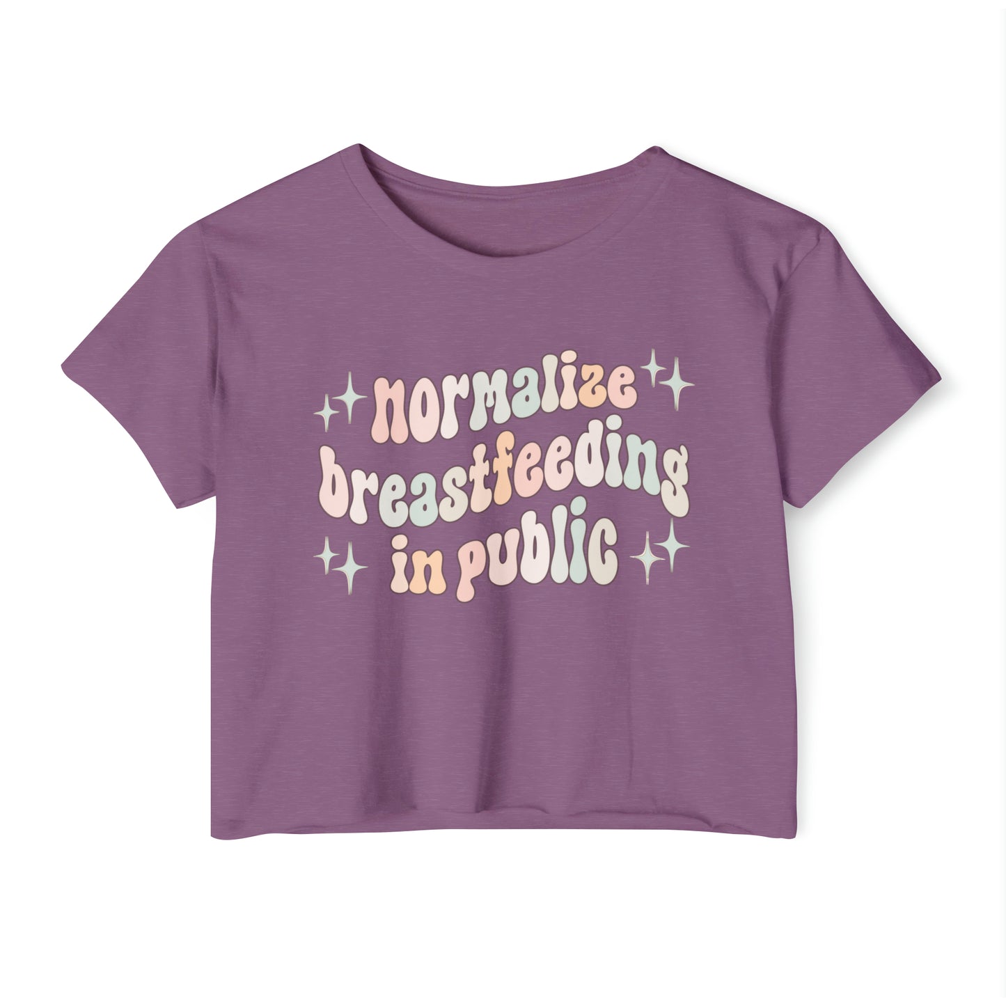 "Normalize Breastfeeding in Public" Cropped Tee