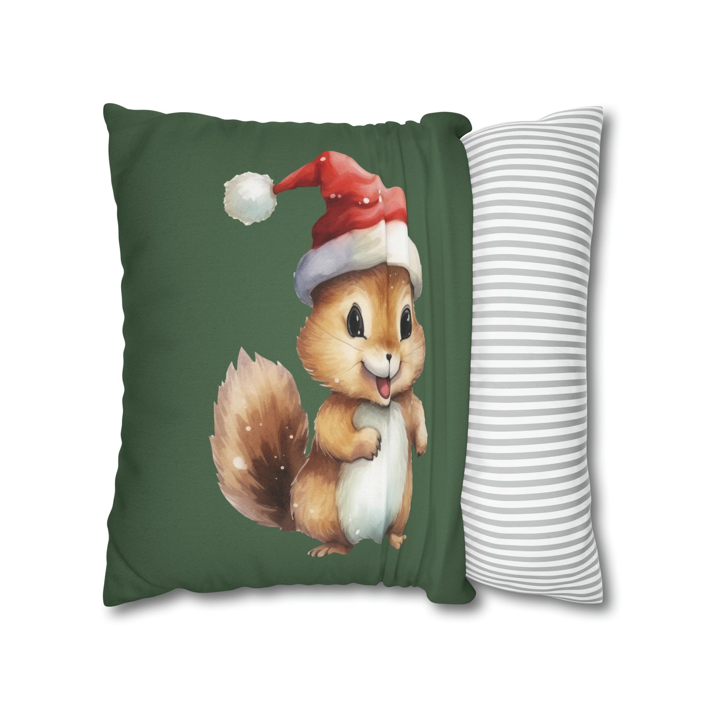 Chipmunk Christmas Pillow Cover