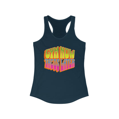 "Gym Now, Tacos Later" Women's Gym Tank