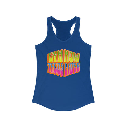 "Gym Now, Tacos Later" Women's Gym Tank