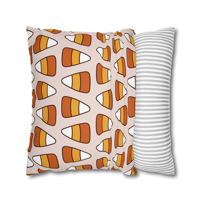 Candy Corn, Beige - Halloween Pillow Cover