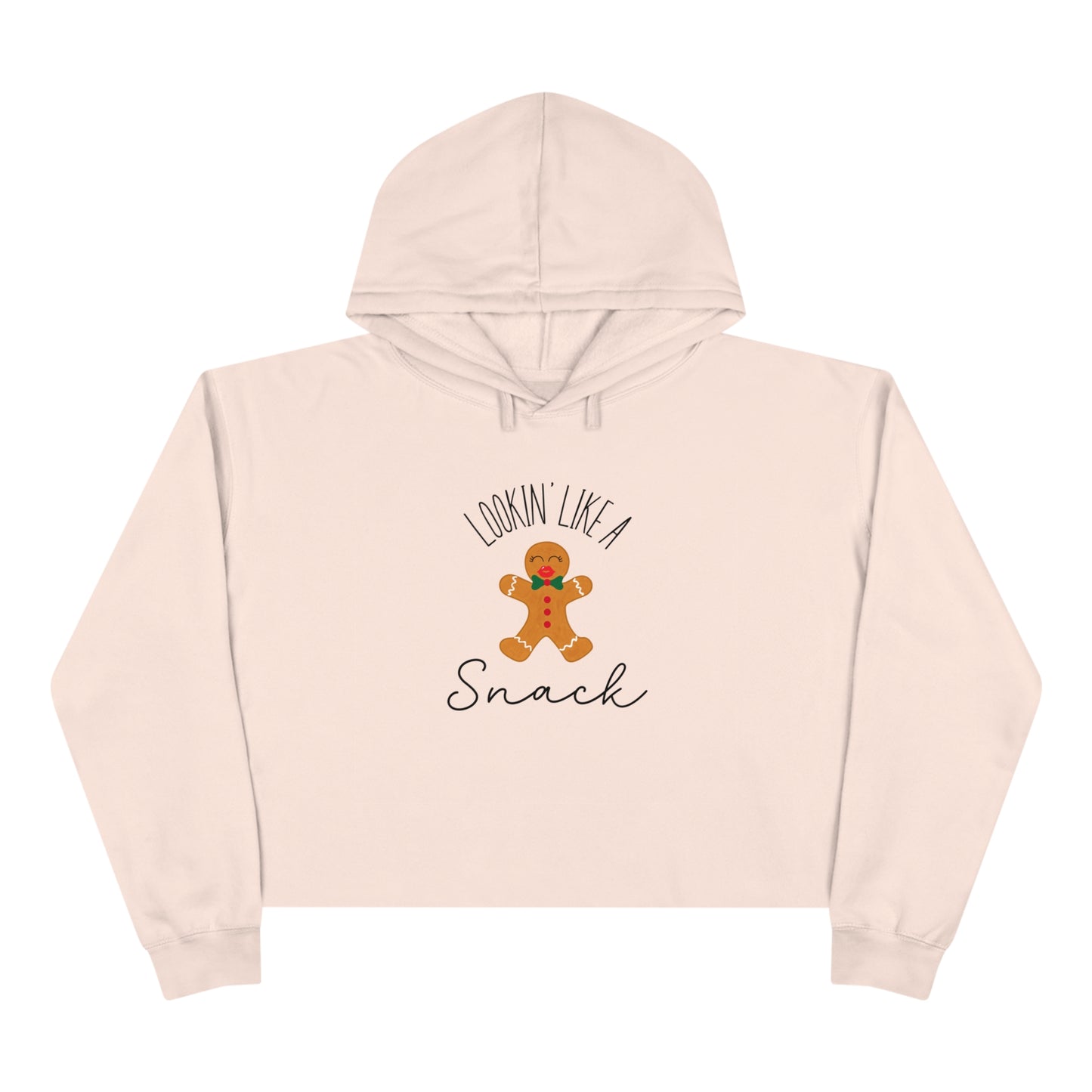 "Lookin' Like A Snack" Cropped Christmas Hoodie