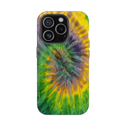 Mardi Gras Tie-Dye Print MagSafe Tough Case for iPhone