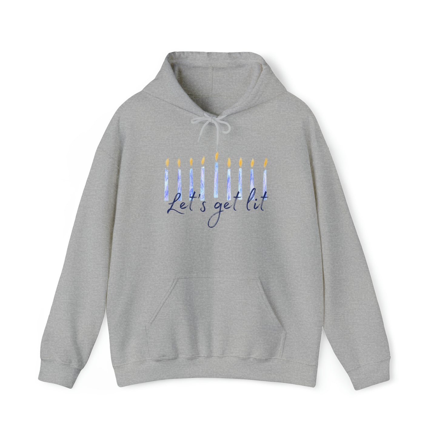 "Let's Get Lit" Hanukkah Hoodie