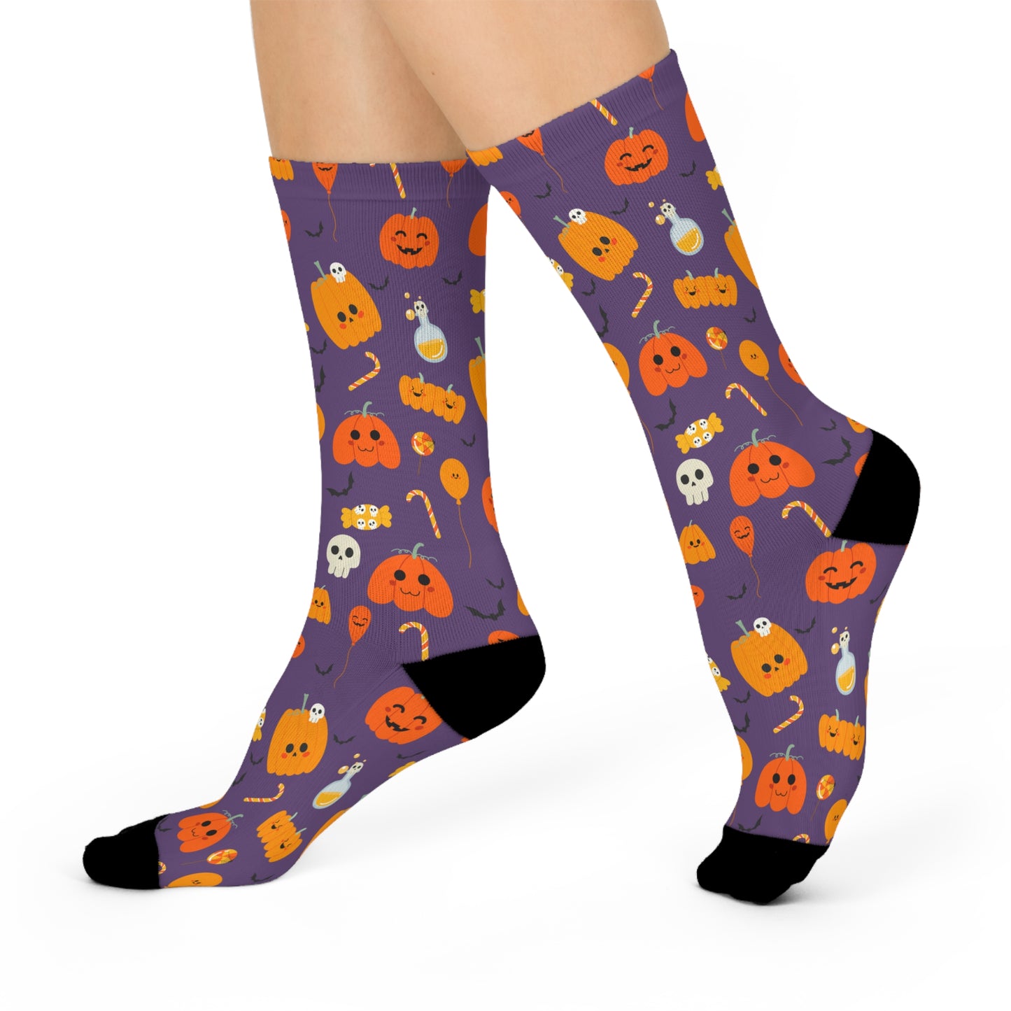 Peace, Love, & Pumpkins - Premium Unisex Crew Socks