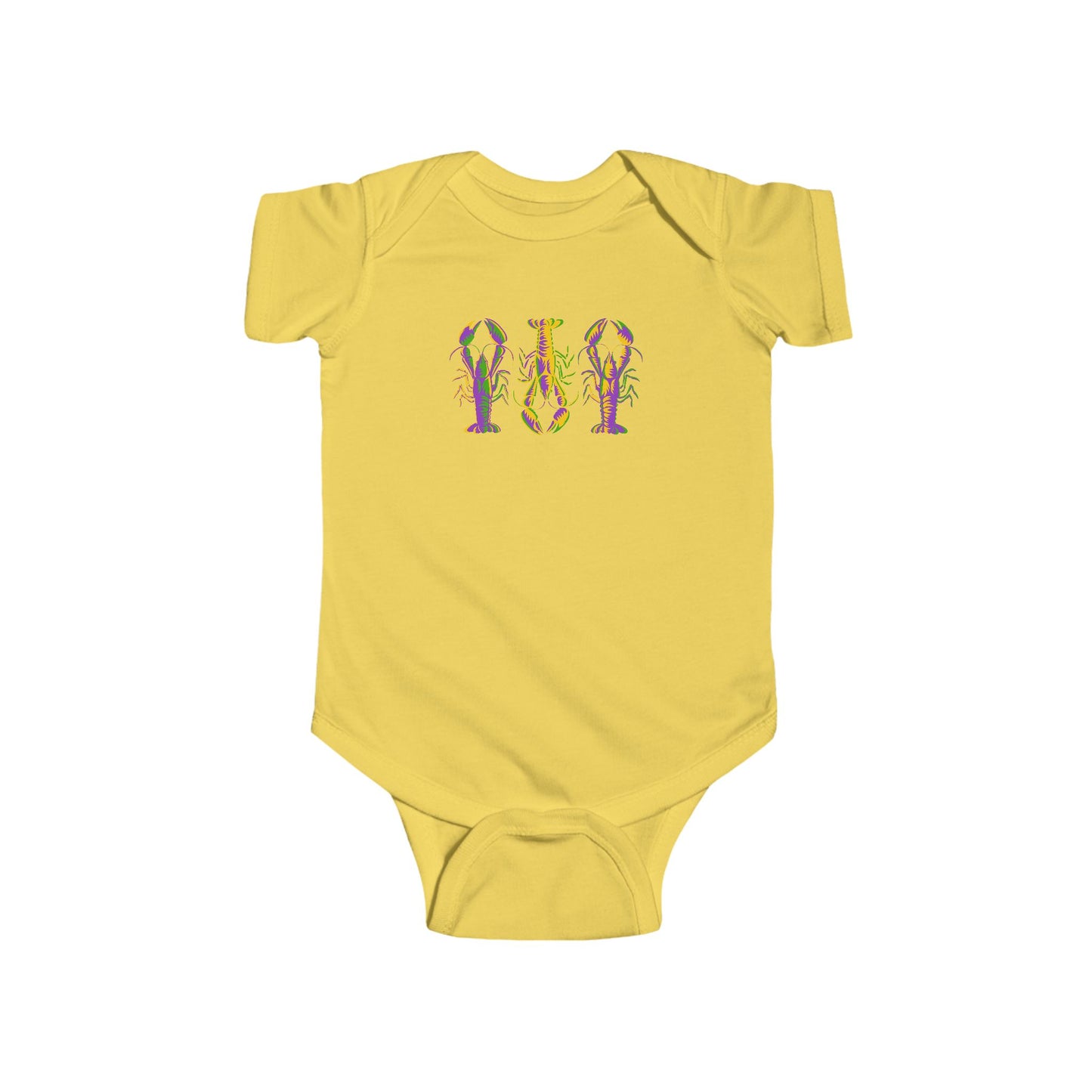 Crawfish Mardi Gras Infant Jersey Bodysuit